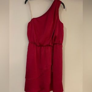 BCBGeneration Red berry one-shoulder dress- sz 10